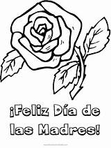 Dia Las Madres Feliz Coloring Pages La Para Getdrawings sketch template