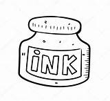 Ink Clipart Pot Bottle Coloring Inkpot Drawing Deposit Stock Vector Clip Mhatzapa Clipground Depositphotos Arts Royalty Doodle 99kb 1024 Clker sketch template