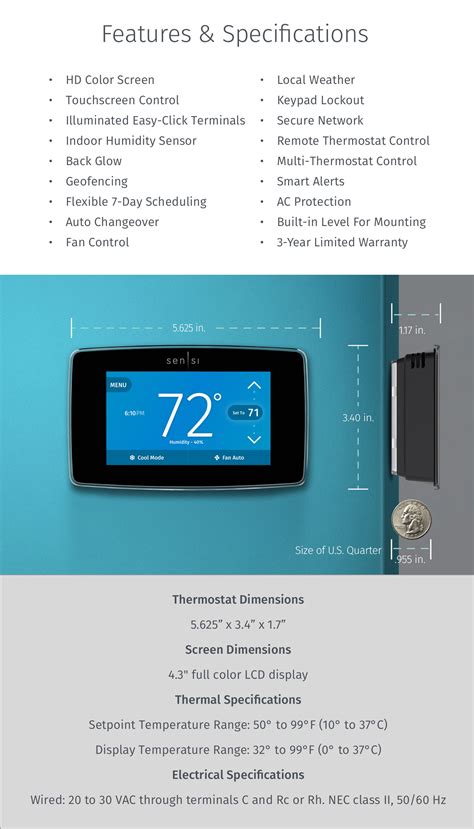 sensi thermostat wiring diagram emerson thermostats emerson sensi touch wi fi thermostat