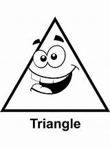 Triangle Coloring Pages Template sketch template