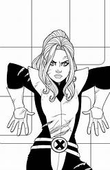 Kitty Pryde sketch template