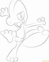 Pages Treecko Pokemon Coloring sketch template
