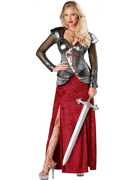 Women S Deluxe Joan Of Arc Crusader Costume