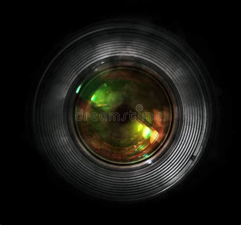dslr camera lens front view stock photo image