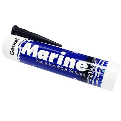 geocel marine silicone sealant 310ml clear black white box of 12