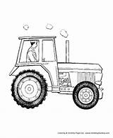 Tractor Coloring Pages Farm Kids Vehicle Vehicles Drawing Printable Machinery John Deere Sheets Colouring Cab Enclosed Farmall Pieces Honkingdonkey Boys sketch template