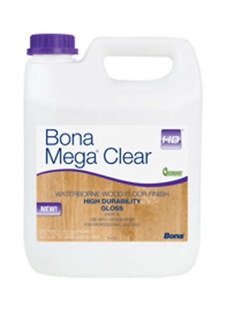 bona mega clear hd gloss water based wood floor finish gallon chicago hardwood flooring