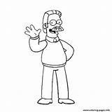 Flanders Ned Coloring Simpson Pages Simpsons Printable Print Info Drawing Book Color Visit Popular Comments sketch template