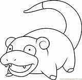 Slowpoke Coloringpages101 Pokémon sketch template