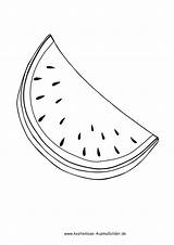 Wassermelone Ausmalen Fruechte Ausmalbild Früchte Lebensmittel Kostenlose sketch template