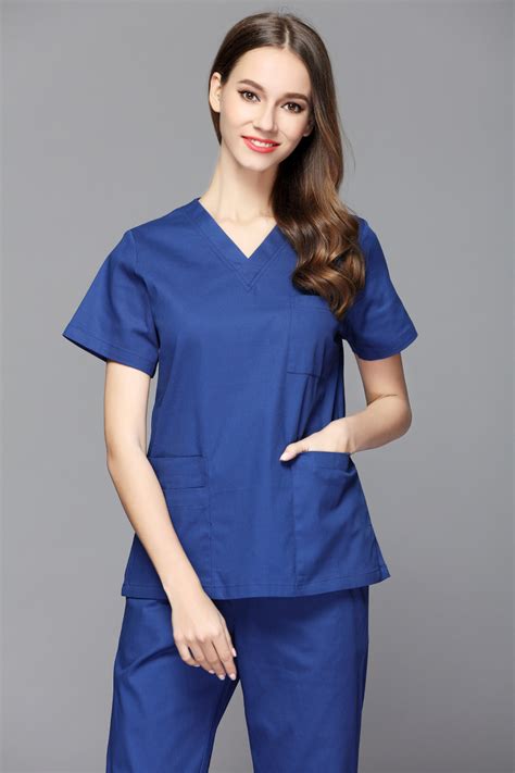เสื้อกันหนาวผู้หญิง medical scrubs ชายหญิงคู่ผู้หญิงสั้นแขนขัด