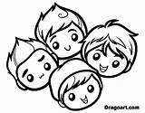 Coloring Rush Time Big Pages Library Clipart Boy Drawing Hair Easy sketch template