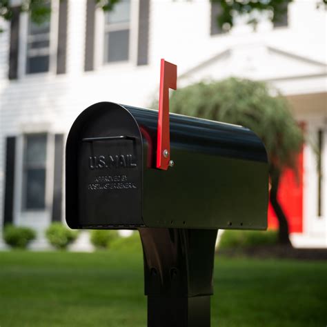 gibraltar mailboxes ironside large post mount galvanized steel mailbox black ebay