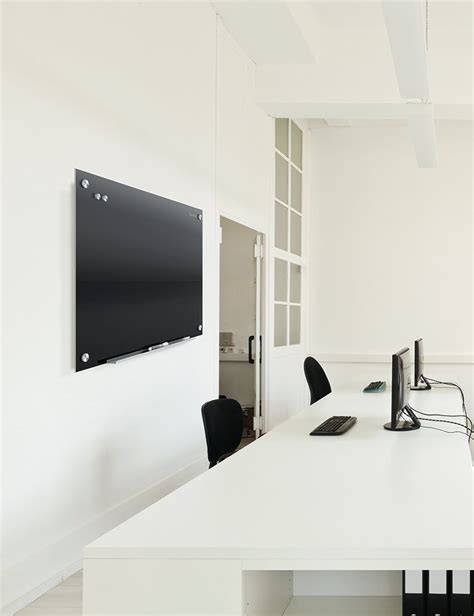 White Or Black Glass Dry Erase Boards Clean And Unique