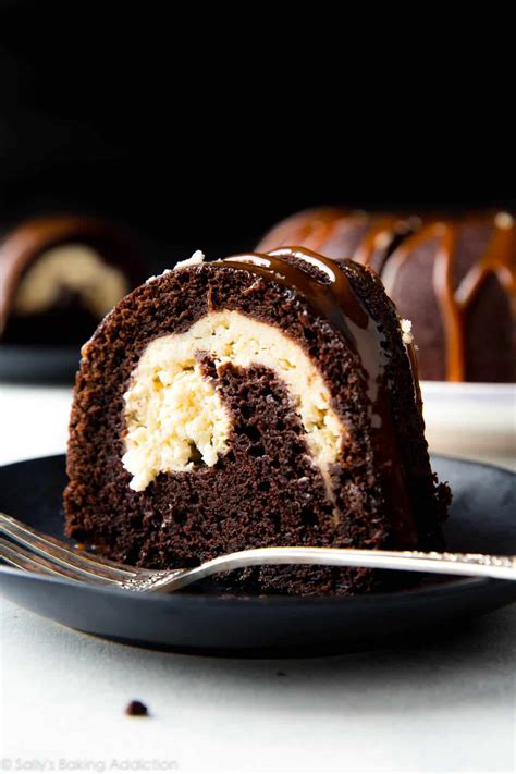 chocolate bundt cake cream cheese filling