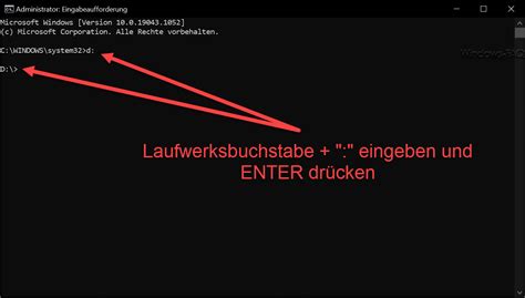 der cmd laufwerk wechseln eingabeaufforderung windows faq