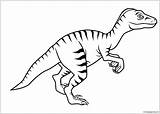 Velociraptor Dinosaur Pages Coloring Dinosaurs sketch template