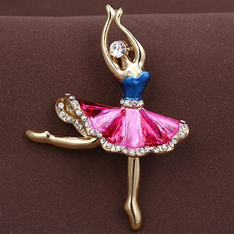 exquisite dancing princess angel brooches pins for women wedding party