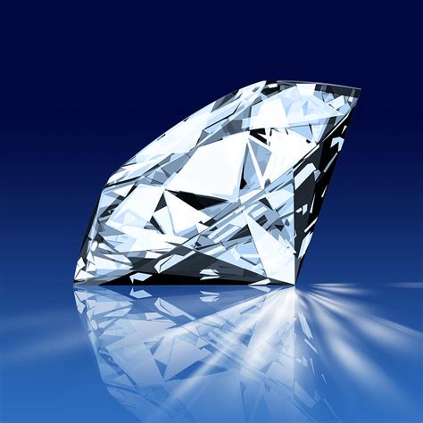 single blue diamond photograph  setsiri silapasuwanchai pixels