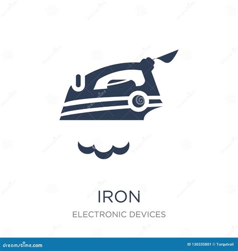 iron icon trendy flat vector iron icon  white background  stock