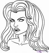 Vampire Coloring Pages Diaries Getcolorings sketch template