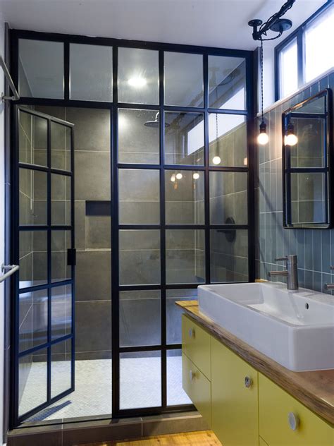 Glass Shower Door Cost Bathroom Contemporary With Bath