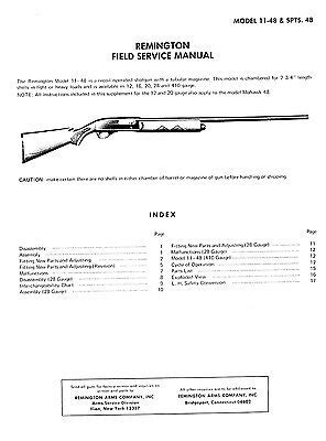 remington model   spts  gunsmith manual field service manual ebay