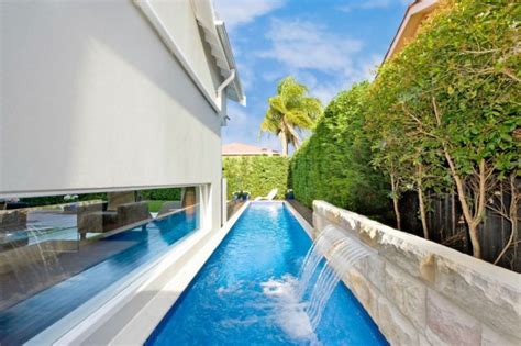 spectacular narrow swimming pool designs