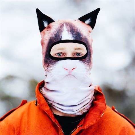 animal ski mask grumpy cat beardo