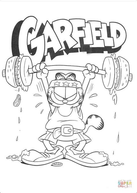 dumbell exercise coloring page  printable coloring pages