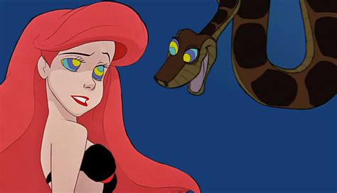 slave ariel and kaa both eyes if you please by hypnotica2002 on deviantart