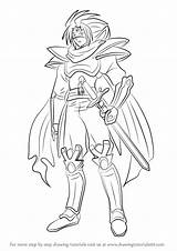 Knight Vanguard Draw Cardfight Gallatin Silence Drawing Step Anime Tutorials Tutorial Manga Drawingtutorials101 sketch template
