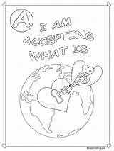 Acceptance Kindness sketch template