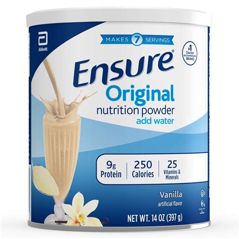 ensure original nutrition powder   grams  protein meal replacement vanilla  oz