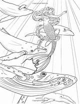 Fenech Selina Mermaids Sirene Tatouage Pirates sketch template