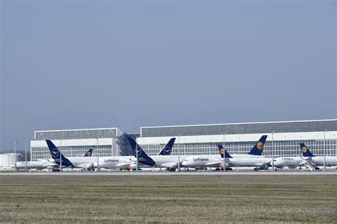 germanys  largest airport  crisis mode  parked planes