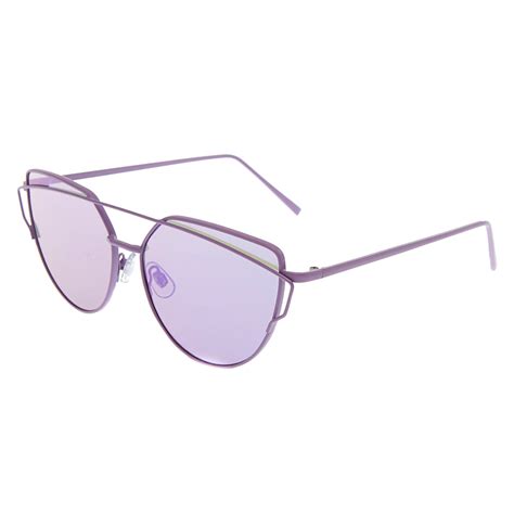 Purple Aviator Wing Sunglasses Claire S Us