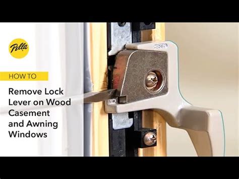 removing lock lever  wood casement  awning windows youtube