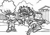 Grown Rugrats Coloring Street Wecoloringpage sketch template