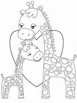Giraffe Coloring Pages Funny Cute Color Getcolorings Printable Popular sketch template