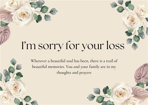 printable sympathy cards   loss sympathy card sayings