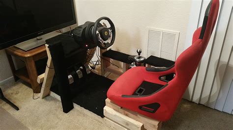 diy wood sim racing rig solid   setup sim racing rigs cockpit insidesimracing