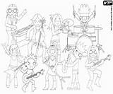 Rock Band Concert Coloring Pages Music Musical Oncoloring sketch template