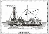 Barco Dampfschiff Dibujo Barcos Steamboat Vapore Dampfer Designschablone Nave Steamship Transporte Transportation Schiff Timeline Skizze Navegación sketch template