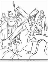 Jesus Cross Coloring Pages Christ Kids Getdrawings sketch template