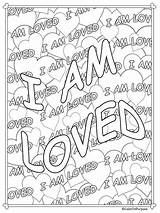 Coloring Pages Printable Core Adult Beliefs Positive Sold Etsy Affirmations Belief sketch template