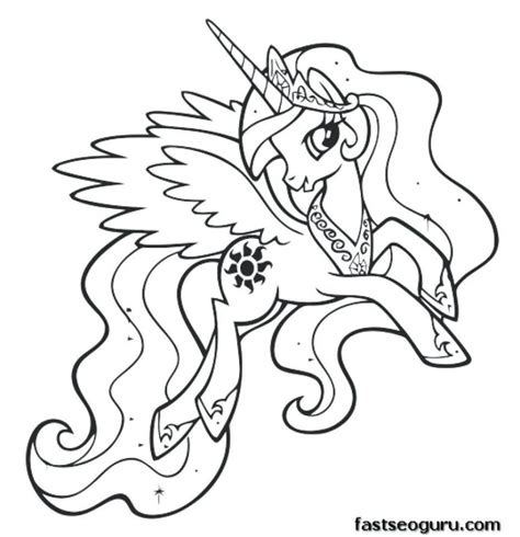 pony friendship  magic coloring pages  getcoloringscom