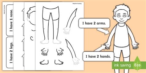 body parts worksheet cut  paste pics methodsofbusinesssuccess