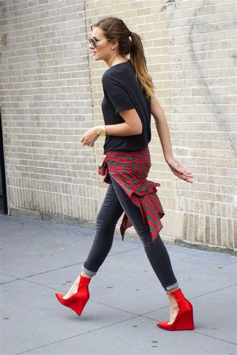 14 ways to wear your favorite plaid shirt this winter glamour