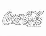 Cola Coca Logo Stencil Printable Stencils Para Coloring Pepsi Template Pages Coke Freestencilgallery Logos Imagen Cricut Da Templates Ausmalen Imagenes sketch template